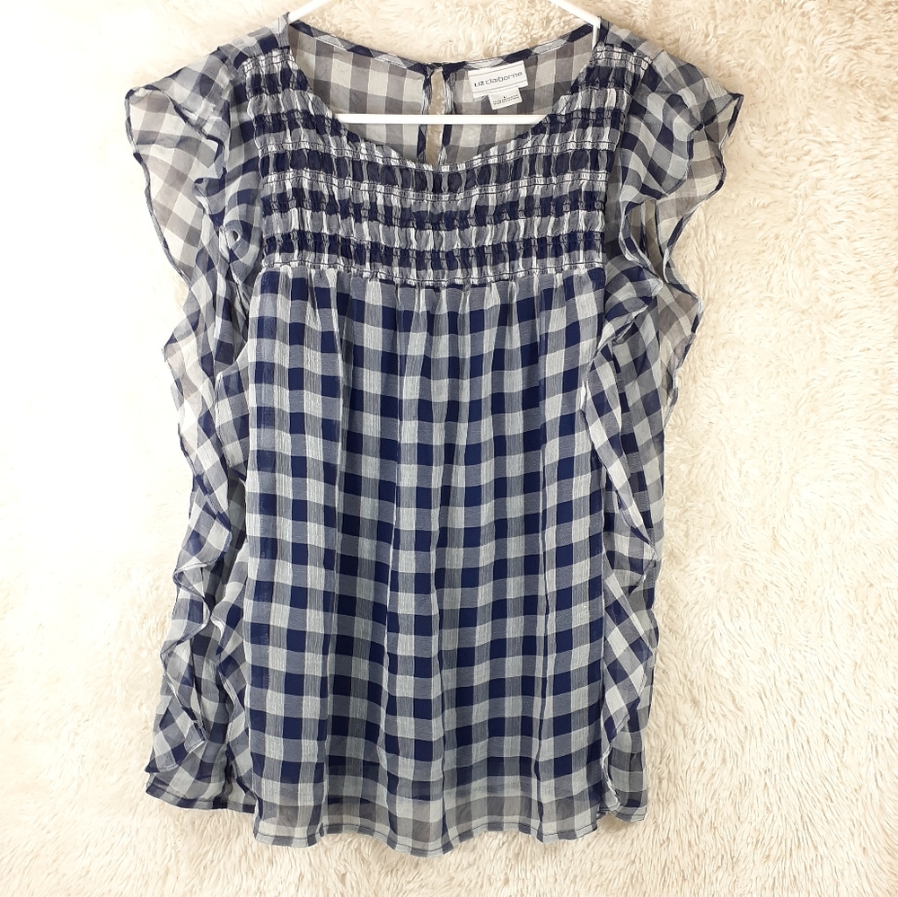Liz Claiborne Sleeveless Top size Large
